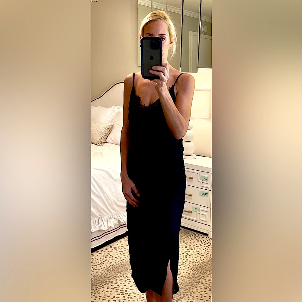 Evil Twin, Black Silk dress, XS